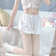 White JK Safety Pants Female Summer Summer Anti -Anti -Anti -Light Female Pants can wear bud pants lanterns, base pumpkin shorts