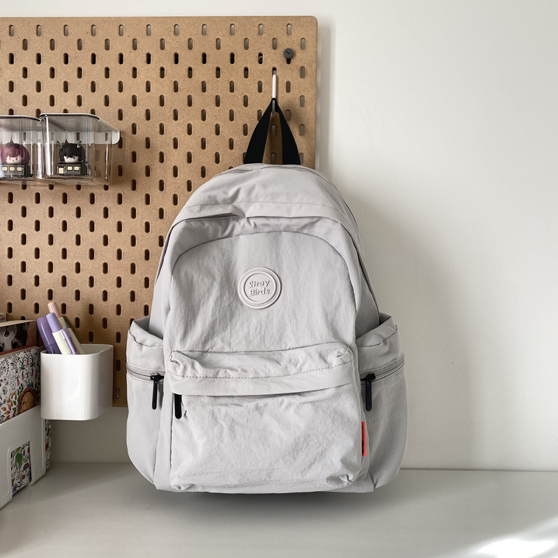 轻便双肩包女日系ins新款旅行健身防水电脑背包男高中大学生书包 - 图3