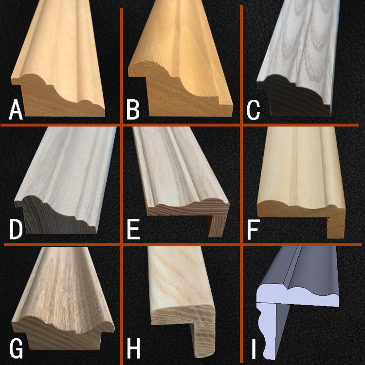 实木双扣勾线门套橱柜衣柜门装饰木线条收口背景墙护墙板压边造型