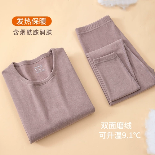 Удерживающее тепло нижнее белье, утепленный бархатный комплект, термобелье, штаны для школьников, цветной зимний свитер, увеличенная толщина