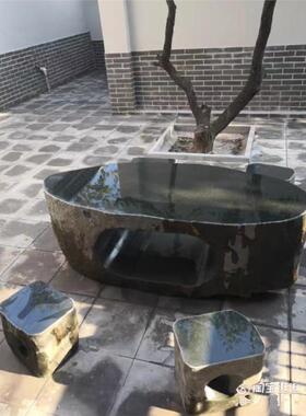 石桌石凳鹅卵石公园户外