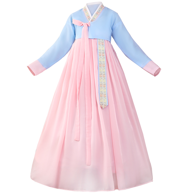 花汝芸旗舰店花汝芸韩服女装朝鲜演出服汉服女舞蹈服民族风礼服宫廷服装套装3