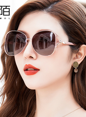 大框防紫外线蝶形优雅女偏光镜