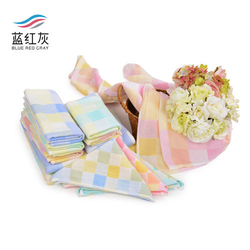 小方巾纯棉2层纱布儿童面巾速干毛巾新生婴幼儿浴巾宝宝全棉手帕 - 图3