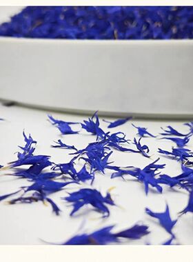 蓝色现货烘焙装饰干花花草茶花丝