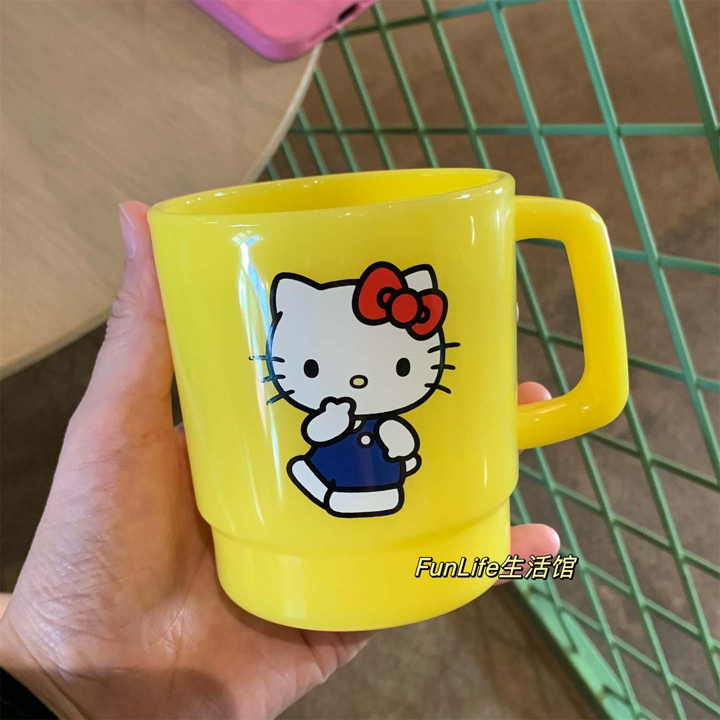 FunLife生活馆 日本进口卡通hellokitty马克杯水杯漱口杯牛奶杯,淘宝优惠券,粉丝福利购,淘宝优惠卷