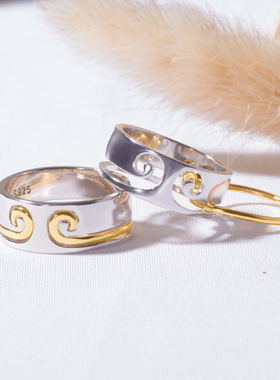 纯银情侣紧箍咒戒指