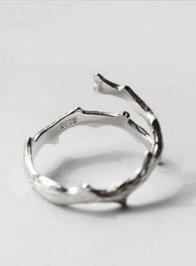 青柠饰品树枝生日礼物开口戒指