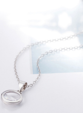 生日礼物一汪清泉不掉色锁骨链