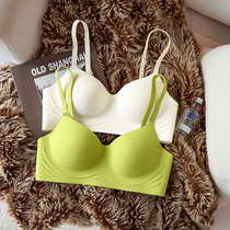 No Marks Underwear Woman Thin large breasted slim upper Topproof Drooping 2023 New Jelly Bar Adjusted Bra