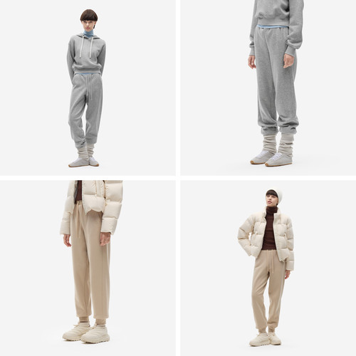 蕉内非常裤502Relax女士束脚灰色卫裤休闲裤女裤运动裤加绒裤子冬 - 图3