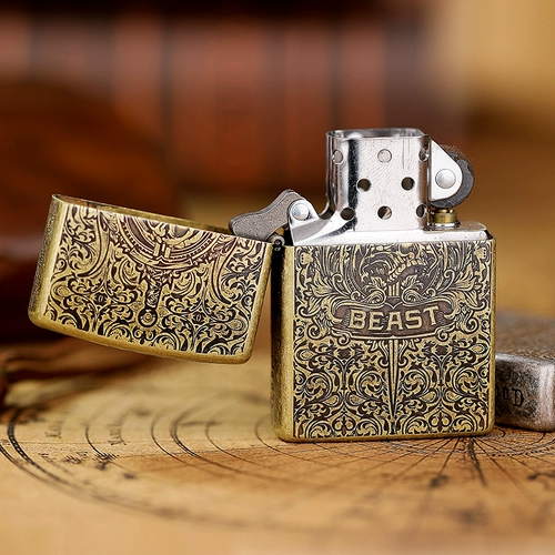 Ветрозащитная резная зажигалка на керосине, официальный продукт, США