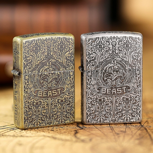 Ветрозащитная резная зажигалка на керосине, официальный продукт, США