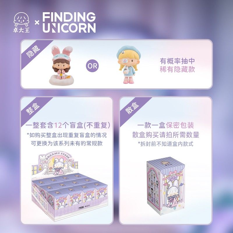 卓大王梦境剧场系列盲盒阿卓公仔可爱潮玩摆件2022网红女孩生礼物_虎窝淘