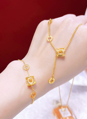 LOVE小蛮腰镂空镶钻项链女款手链