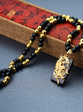 吊坠男士霸气风颈链挂件仿真黄金