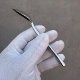 German H304 stainless steel western tableware coffee spoon square handle dessert spoon thickened dessert cake small spoon baby