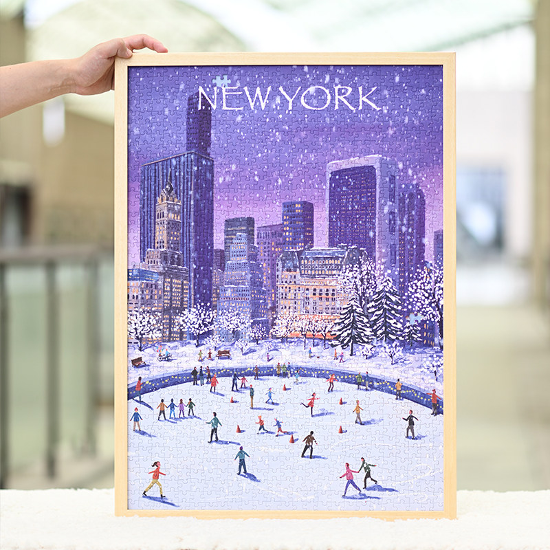 专业实木铝合金拼图相框5070简约现代装裱框1000片蓝色画框可定制,淘宝优惠券,粉丝福利购,淘宝优惠卷