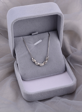 925纯银项链米粒新款爆款