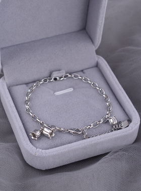 铃兰花银手链女款2023年新款