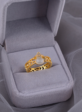 925纯银葫芦戒指宫廷风高级轻奢