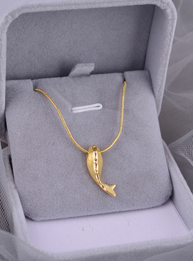 925纯银余生有你项链小鲸鱼