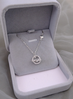 925纯银星球项链女夏ins风高级