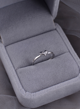 925纯银高级轻奢爱心ins小众