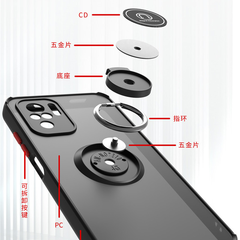 适用小米POCOX5Pro手机壳新款pocof3/x3pro磨砂硅胶硬壳m3个性创意m4pro男女F4GT全包防摔x4gt指环支架保护套 - 图1
