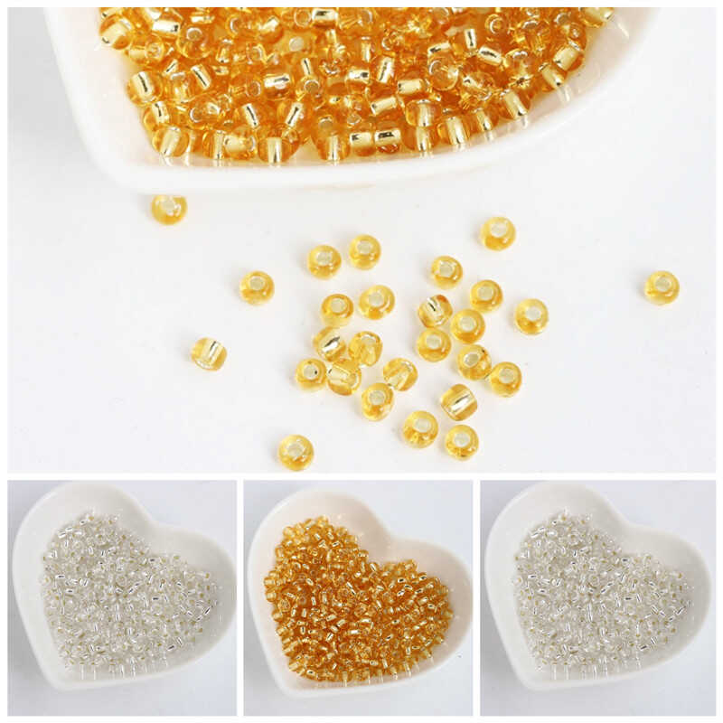 2/3/4mm灌银米珠20颗diy发簪流苏串珠手手链小珠子饰品配件材料 - 图0