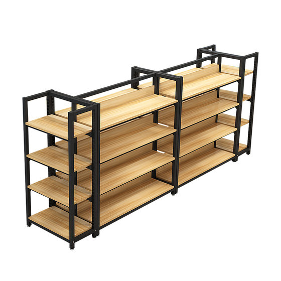 Supermarket shelves mobile phone accessories cosmetics display cabinet