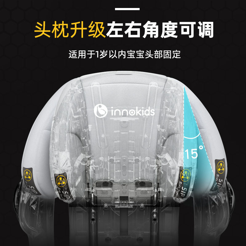 innokids汽车儿童安全座椅用0-12岁婴儿宝宝可坐躺4周旋转isofix-图2