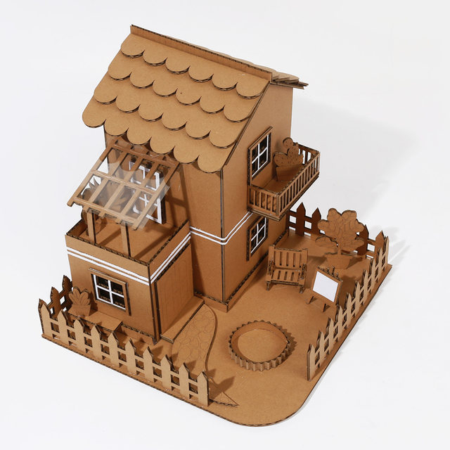 Xiaobao Handicraft Paradise ຊຸດວັດສະດຸ courtyard ເຮືອນສອງຊັ້ນ