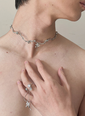 E5 STUDIO/E5集原创合金花蕊生机开口简约风戒指