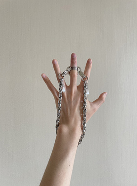 原创合金情侣欧美风麻花链