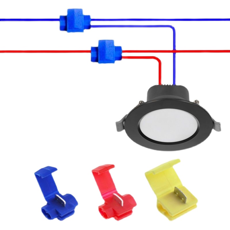 快速接线端子免破线分线器连接T型夹子接头卡接线灯具线分线分股 - 图3