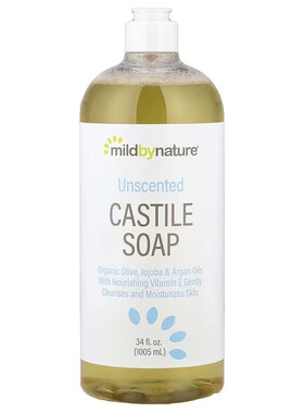 美国Mild By Nature 橄榄香皂薰衣花草香温和清洁滋润肌肤1005ml