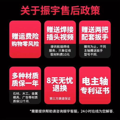 振宇/FQD 开料机主轴电机6KW 数控雕刻机动力头 ER32带法兰固定 - 图2