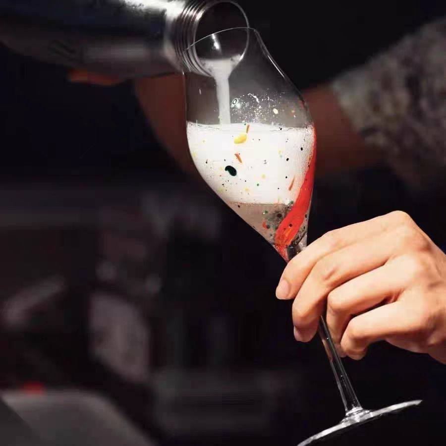 酒吧水晶玻璃杯手工线条320ml高脚鸡尾酒香槟红酒起泡酒杯子,淘宝优惠券,粉丝福利购,淘宝优惠卷
