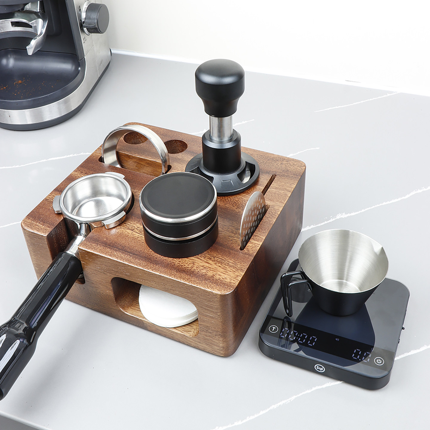 四方胡桃木实木收纳多功能压粉底座榉木压座压粉垫咖啡机配套器具,淘宝优惠券,粉丝福利购,淘宝优惠卷