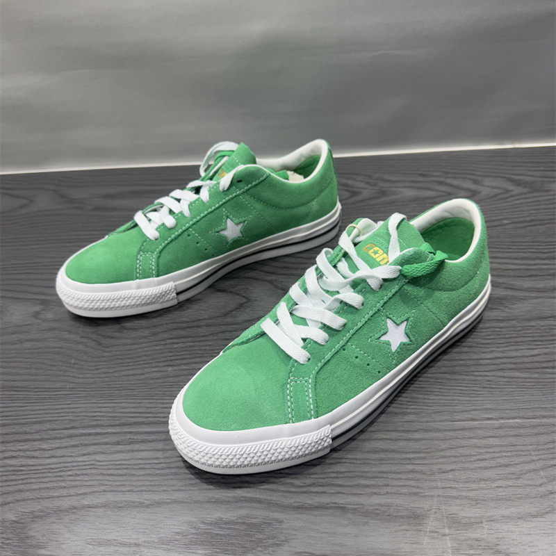 CONVERSE匡威One Star Pro绿色翻毛皮低帮男女休闲滑板鞋 A08481C - 图0