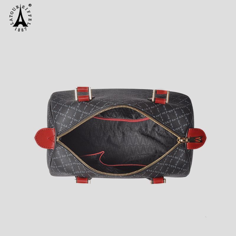 艾菲尔女2019新款欧美休闲波士顿包 latoureiffel1887女士包袋