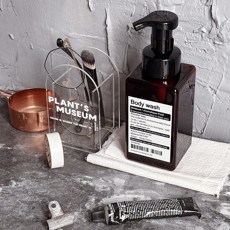 ins风北欧起泡瓶慕斯洗手液分装瓶按压式空瓶子塑料酒店可定制,淘宝优惠券,粉丝福利购,淘宝优惠卷