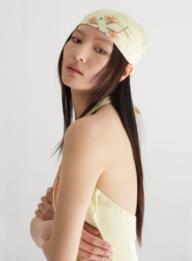 望鹤兰THELIGHT25流光风丝巾女夏法式浪漫文艺方巾头巾装饰领巾