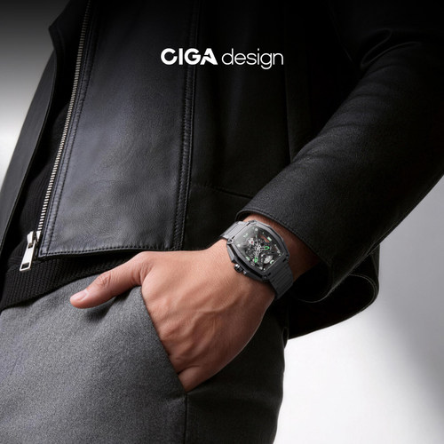 CIGA design玺佳猎人机械表第三代酒桶镂空腕表男士手表 轻奢礼物 - 图3