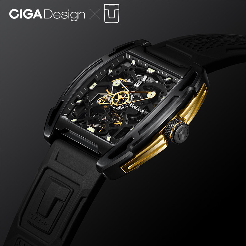 坦克SUV联名款CIGA design玺佳机械表Z系列锋芒探索时尚男士手表