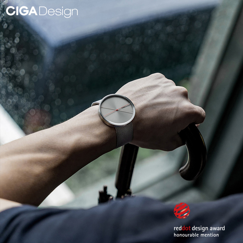 cigadesign旗舰店老罗推荐CIGA Design玺佳X系列双针手表石英表男表七夕送礼情侣表2