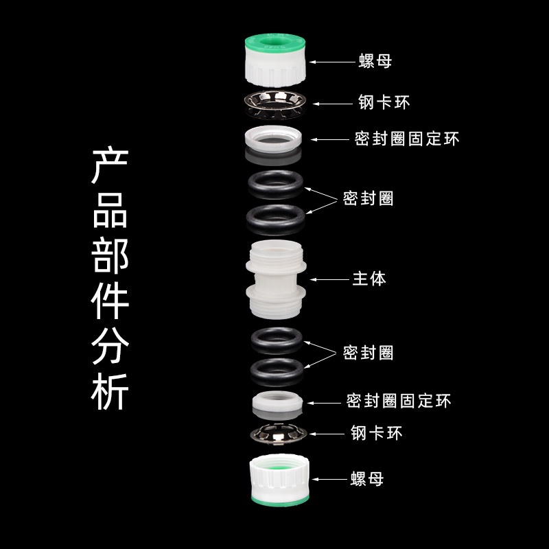 25PPR快速接头免烫免热熔快插水管接头6分转4分内丝直接弯头三通-图3