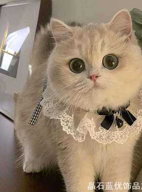 巾口水巾围兜狗猫咪项圈个性铃铛饰品围兜狗狗小猫家用收纳