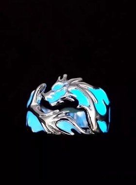 儿童戒指男童会发光嘻哈